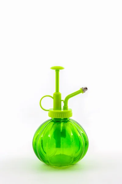 Green spray bottle. — Stock Photo, Image