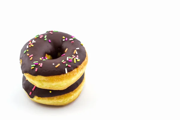 Donut de chocolate con chispas  . — Foto de Stock