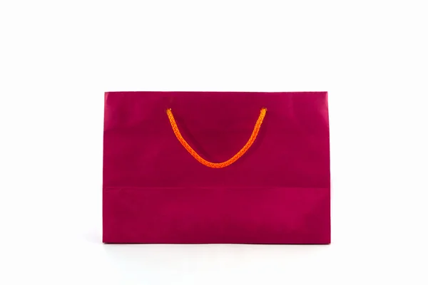 Blank pink paper shopping bag. — Stock Photo, Image