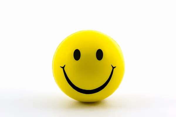Caras sonrientes feliz bola amarilla . — Foto de Stock