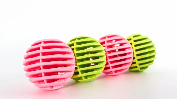 Colorido de bola de lavado, bolas de plástico . — Foto de Stock