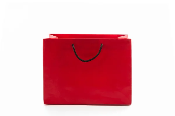 Blank red paper shopping bag. — Stock Photo, Image