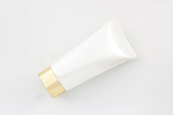 化粧品ボトル、白空白包装チューブ. — ストック写真