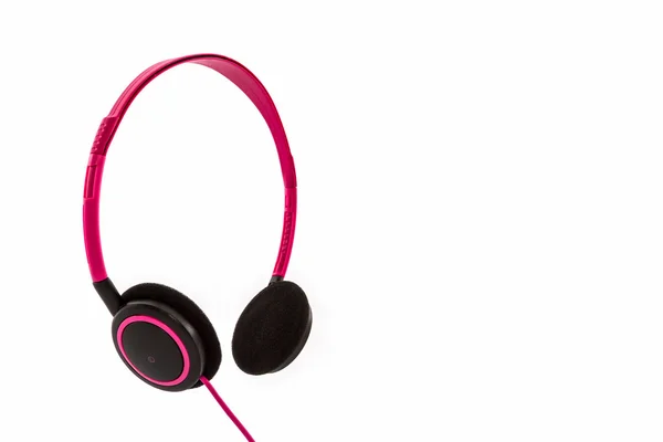 Pink headphones . — Stock Photo, Image