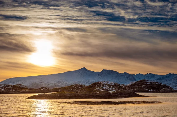 Bergen i norra Norge. — Stockfoto