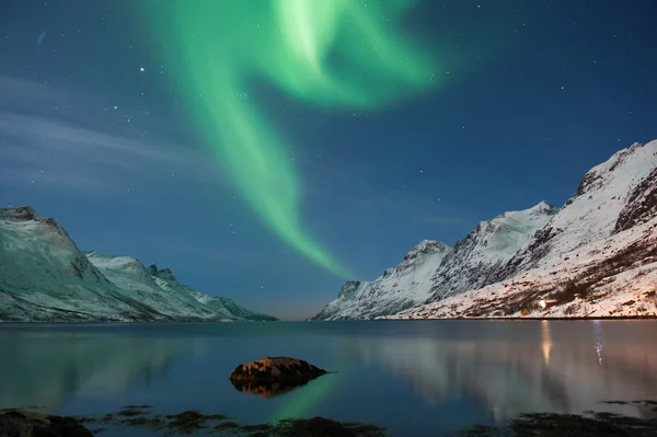 De Polart tänder i Norge — Stockfoto