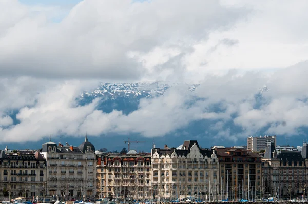 Nábřeží Ženevského jezera — Stock fotografie