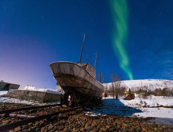 Polarlyset i Norge - Stock-foto