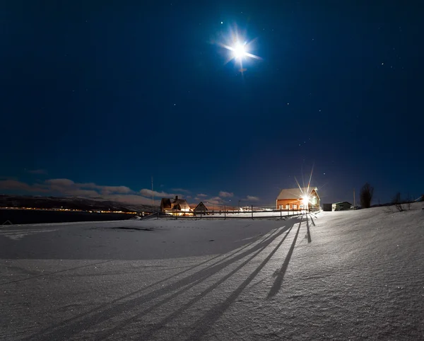 Les lumières polaires en Norvège — Photo
