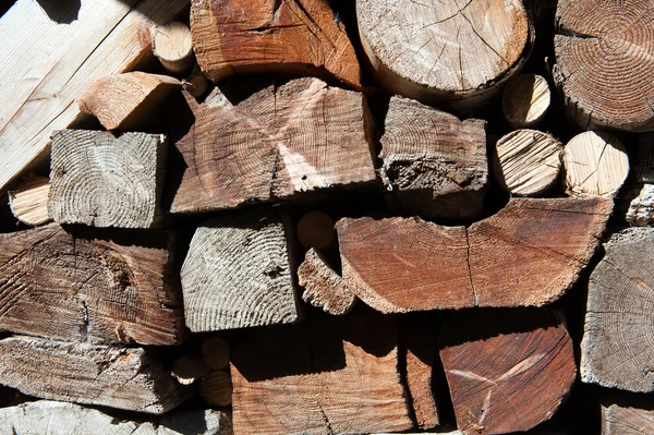 Fireplace logs for winter time — Stock Photo, Image