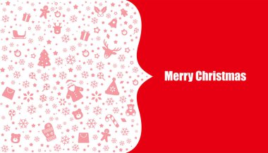Reklamlar, afişler, broşürler ve broşürler için Noel indirimi tasarımı, vektör illüstrasyonu