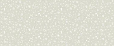 Noel simgesi pürüzsüz desen, vektör illüstrasyonu