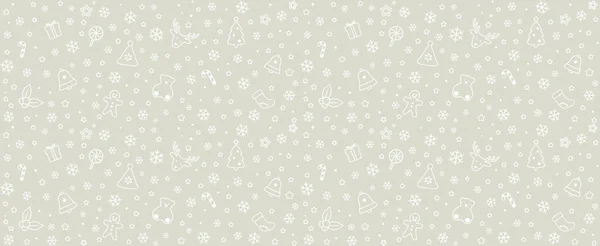 Weihnachten Symbol Nahtlose Muster Vektorillustration — Stockvektor
