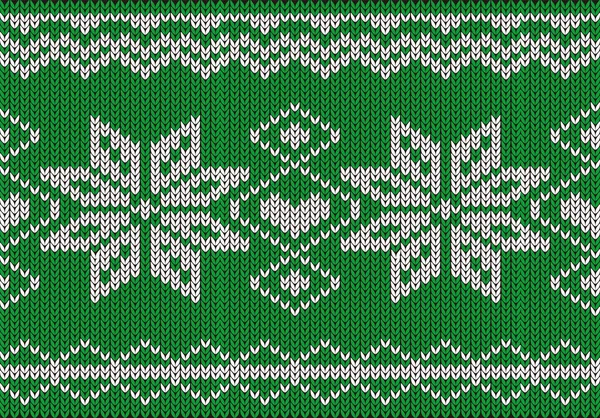 Sneeuw Nordic Naadloze Kerst Patroon — Stockvector
