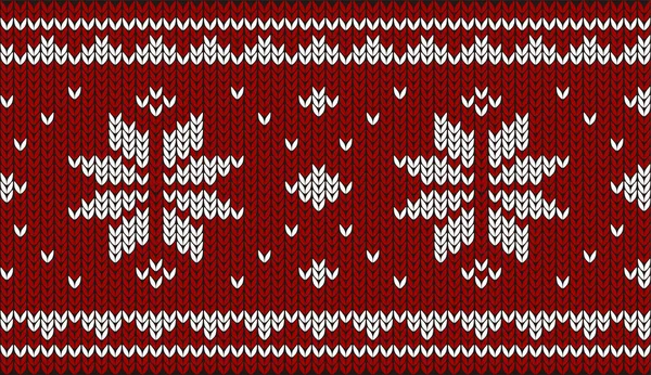 Сніговий Скандинавський Безшовний Різдвяний Візерунок — стоковий вектор