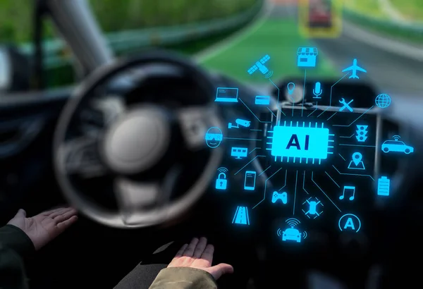 Smart Car Artificial Intelligence — Stock Photo, Image
