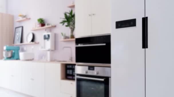 Smart Home, das Betriebssystemkonzept der Zukunft. — Stockvideo