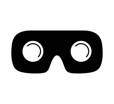 Sanal gerçeklik gözlükleri. Oyunlar ekipman vektör çizim