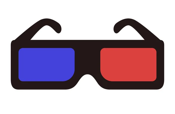 Kino Film Realistische Brille Illustration — Stockvektor