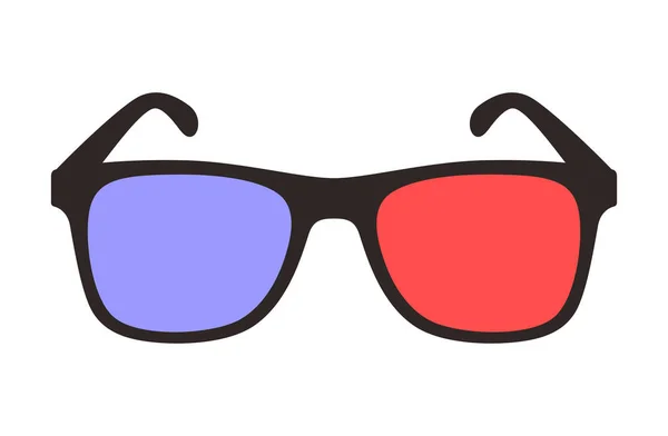 Película Cine Realista Gafas Vista Ilustración — Vector de stock