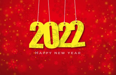 Kar taneleriyle 2022 Noel arkaplanı