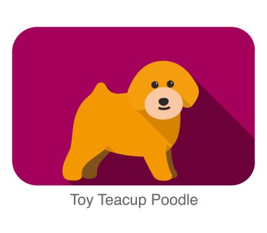 Cins köpek ayakta zemin, yan, ileri, köpek çizgi film resim