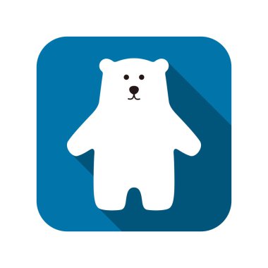 Kutup ayısı ayakta simgesi tasarım