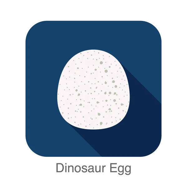 Яйцо Динозавров Плоская Иконка — стоковый вектор