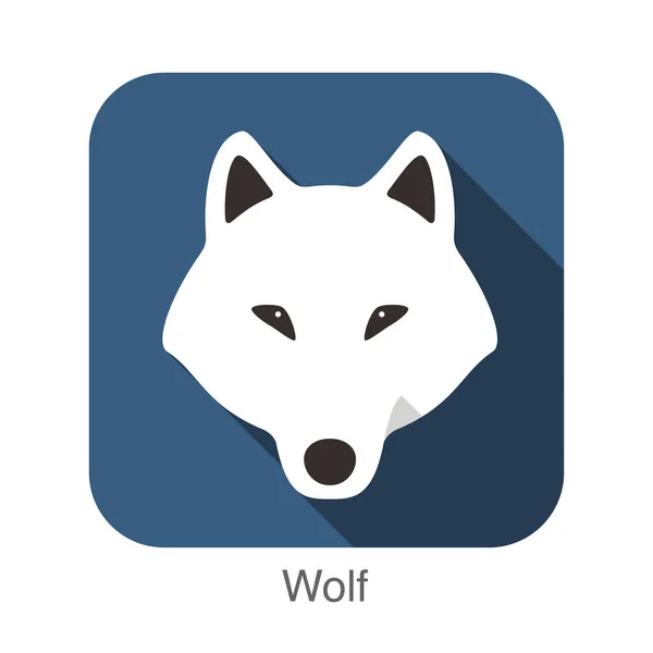 狼动物 平面设计 — 图库矢量图片