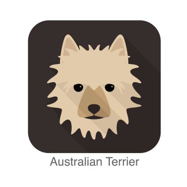 Avustralyalı korkunç doğurmak düz simgesi tasarım