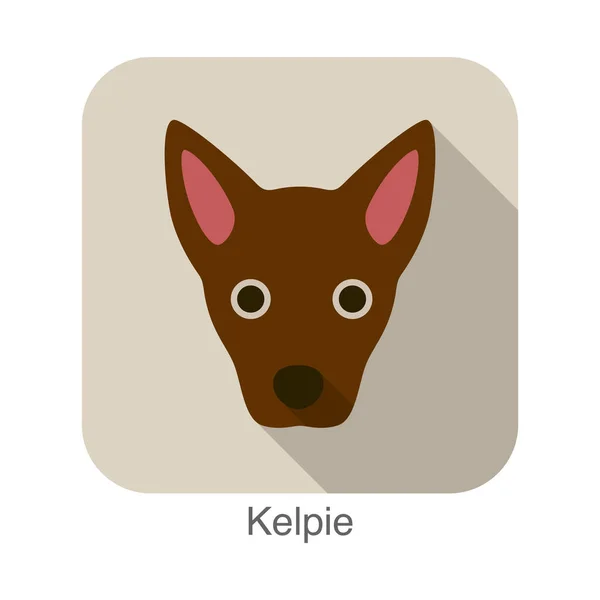 Kelpie Hund Charakter Hunderasse Serie — Stockvektor