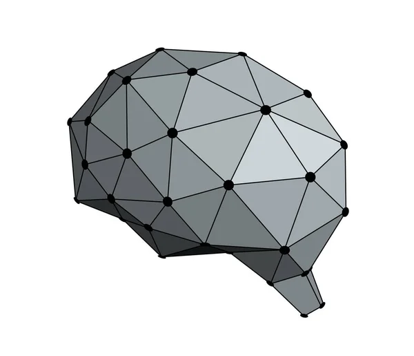Cerveau Humain Intelligence Artificielle Concept Photographie Computationnelle — Image vectorielle