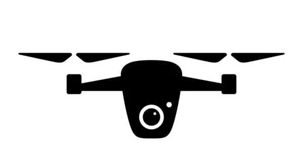 Drone Ikon Design Flygande Vektor Illustration — Stock vektor