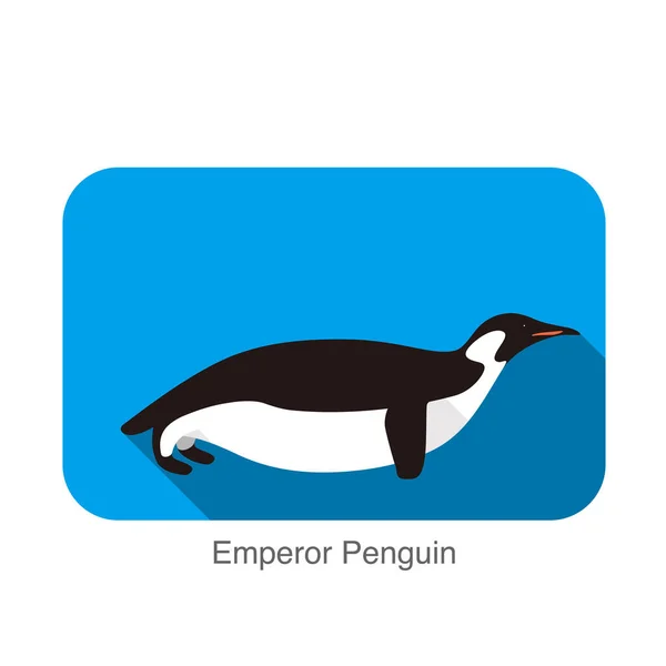Император Пингвин Скольжение Земле Пингвин Серии Семян Вектор — стоковый вектор