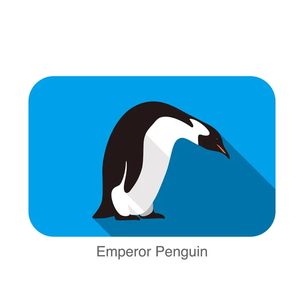 Императорских Пингвинов Стоящий Земле Пингвин Семян Серии — стоковый вектор
