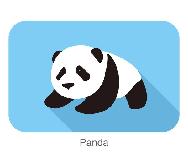 かわいいパンダの赤ちゃん フラットなデザイン ベクトル イラストレーター — ストックベクタ
