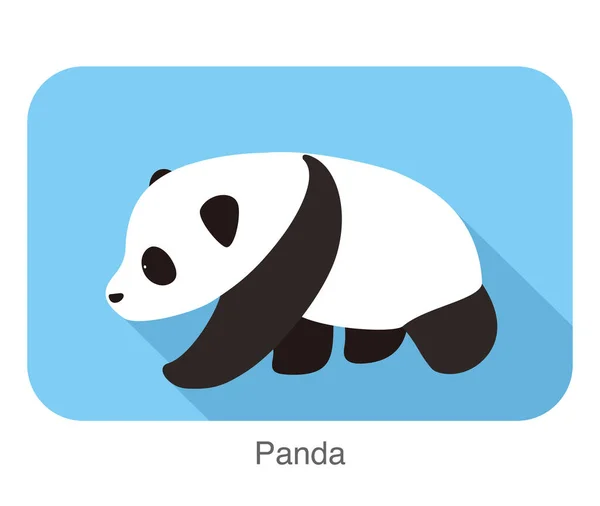Bebê Panda Bonito Design Plano Ilustrador Vetorial —  Vetores de Stock