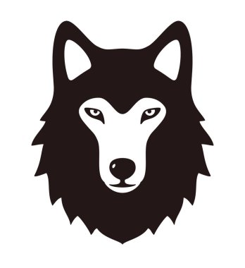 Kurt yüzü düz simgesi tasarım, vektör çizim