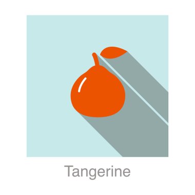 Kiraz meyvesi düz simgesi, vektör illüstrasyonu