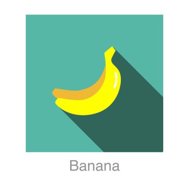 Kiraz meyvesi düz simgesi, vektör illüstrasyonu