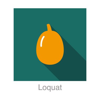 Kiraz meyvesi düz simgesi, vektör illüstrasyonu