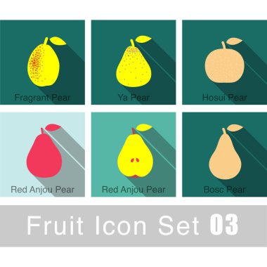 Meyve simgesi tasarımı, vektör illüstrasyonu