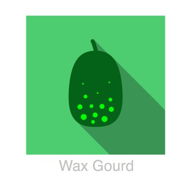 balmumu kabak yemek düz simge tasarlamak vektör