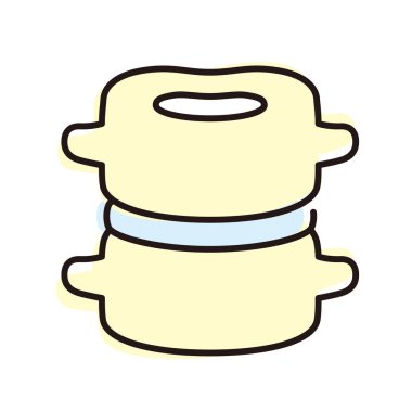 İnsan omurga simgesi, vektör illüstrasyonu