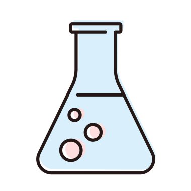 Laboratuvar matarası ikonu. vektör