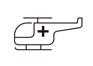 Acil Helikopter İllüstrasyon simgesi