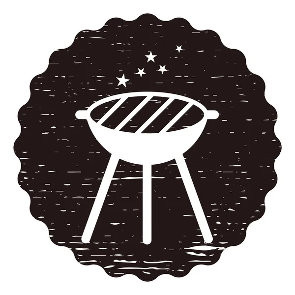 Barbecue Fête Invitation Conception Modèle Vectoriel Illustration — Image vectorielle