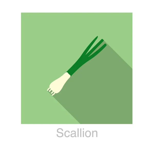 Κρεμμύδι Λαχανικά Φαγητό Επίπεδη Εικόνα Vector Εικονογράφηση — Διανυσματικό Αρχείο