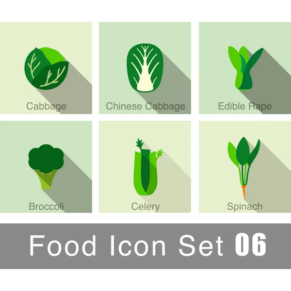 Ilustração Vetor Vegetais Alimentos Ícone Plana Cenografia — Vetor de Stock