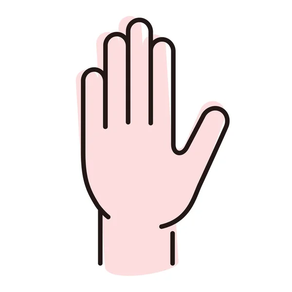 Значок Людської Руки Векторні Ілюстрації — стоковий вектор